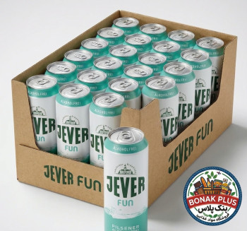 آبجو بدون الکل جیور فان (جور-ژور فان) بدون شکر آلمانی قوطی فلزی Jever Fun 500ml کارتن 24 تایی عمده