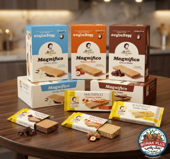 ویفر ویچنزی Vicenzi مدل Magnifico با کرم کاکائویی ۲۵ گرم بسته ۲۴ عددی – کارتن ۶ عددی (۳ طعم)