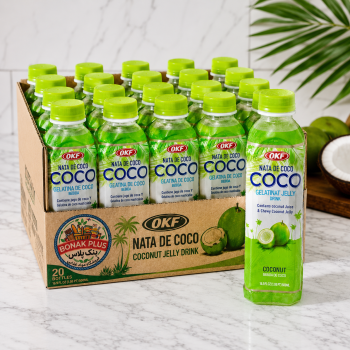آب نارگیل پالپ‌دار او کی اف OKF CoCo Blue – ۵۰۰ میلی‌لیتر (باکس ۲۰ عددی)