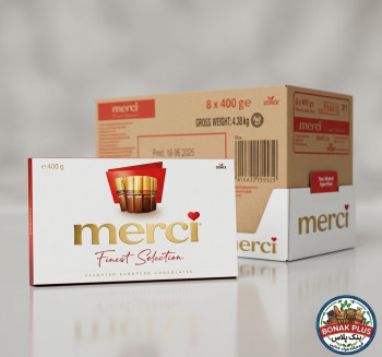 شکلات کادویی مرسی (Merci) مدل Finest Selection – وزن ۴۰۰ گرم – کارتن ۸ عددی